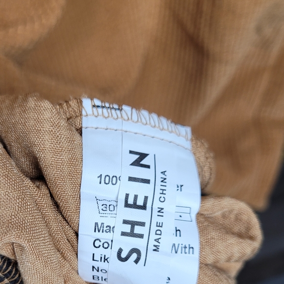 Shein Varsity Corduroy Style Snap Button Jacket - Picture 5 of 6